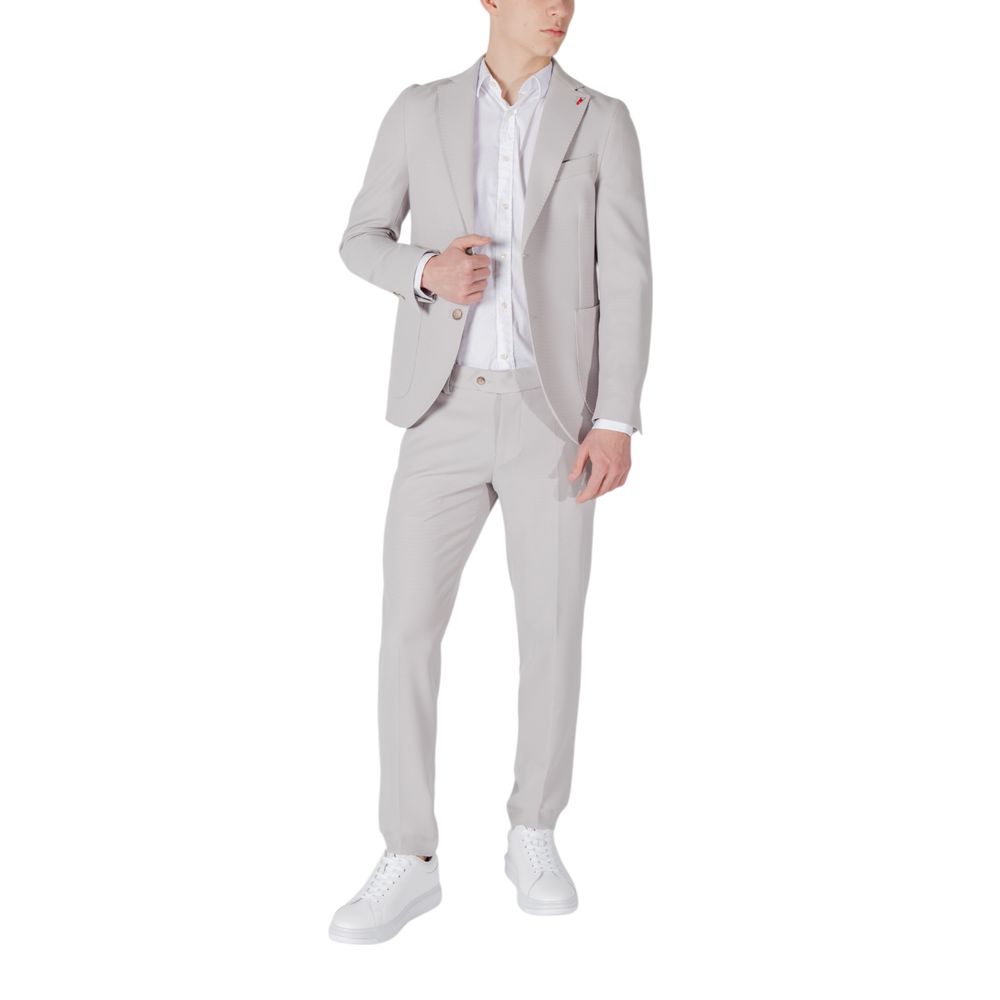 Mulish Gala Men's Stretch Polyester & Viscose Pant Suit - Gray