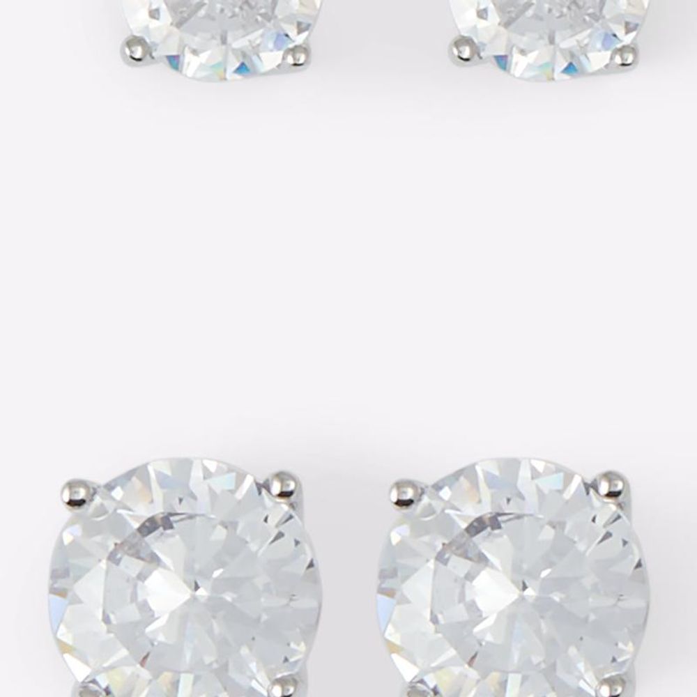 ALDO Women's Silver Stainless Steel & Cubic Zirconia Earrings - Silver