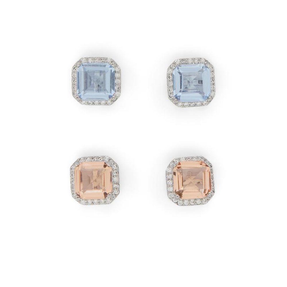 ALDO Women's Stainless Steel & Cubic Zirconia Earrings - Light Blue