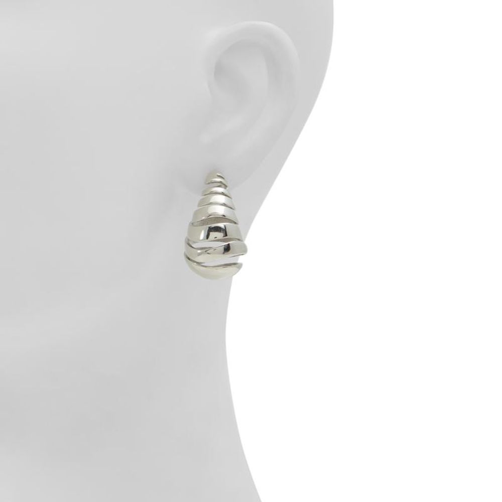 ALDO Women's Silver Brass & Elastane Earrings - Silver