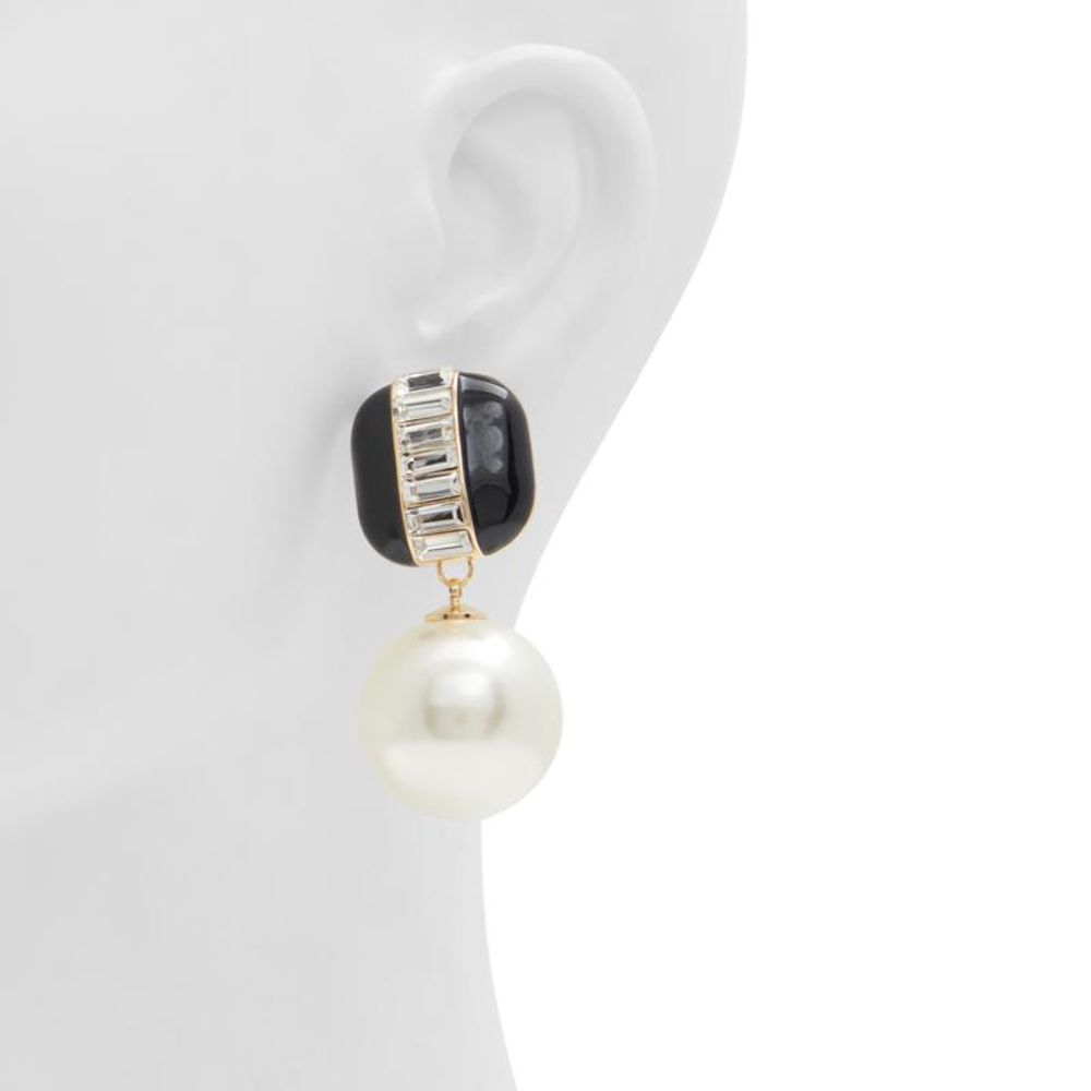 ALDO Women's Gold Brass & Elastane Earrings - Black Gold Multicolor