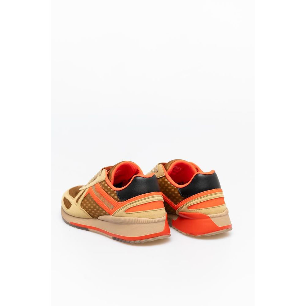 Scotch & Soda Men's Athletic Synthetic Suede Leather Sneakers - Beige Sand