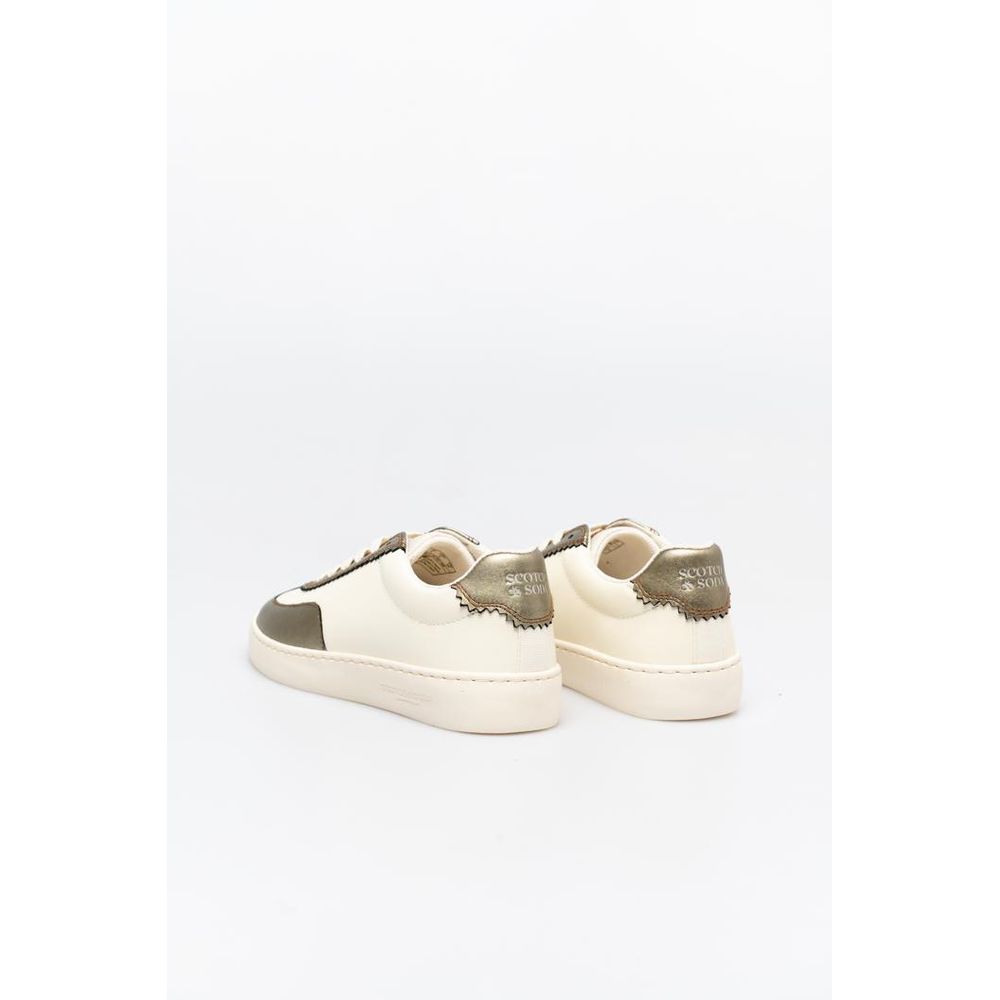 Scotch & Soda Women's Low Top Leather Sneakers - Bronze