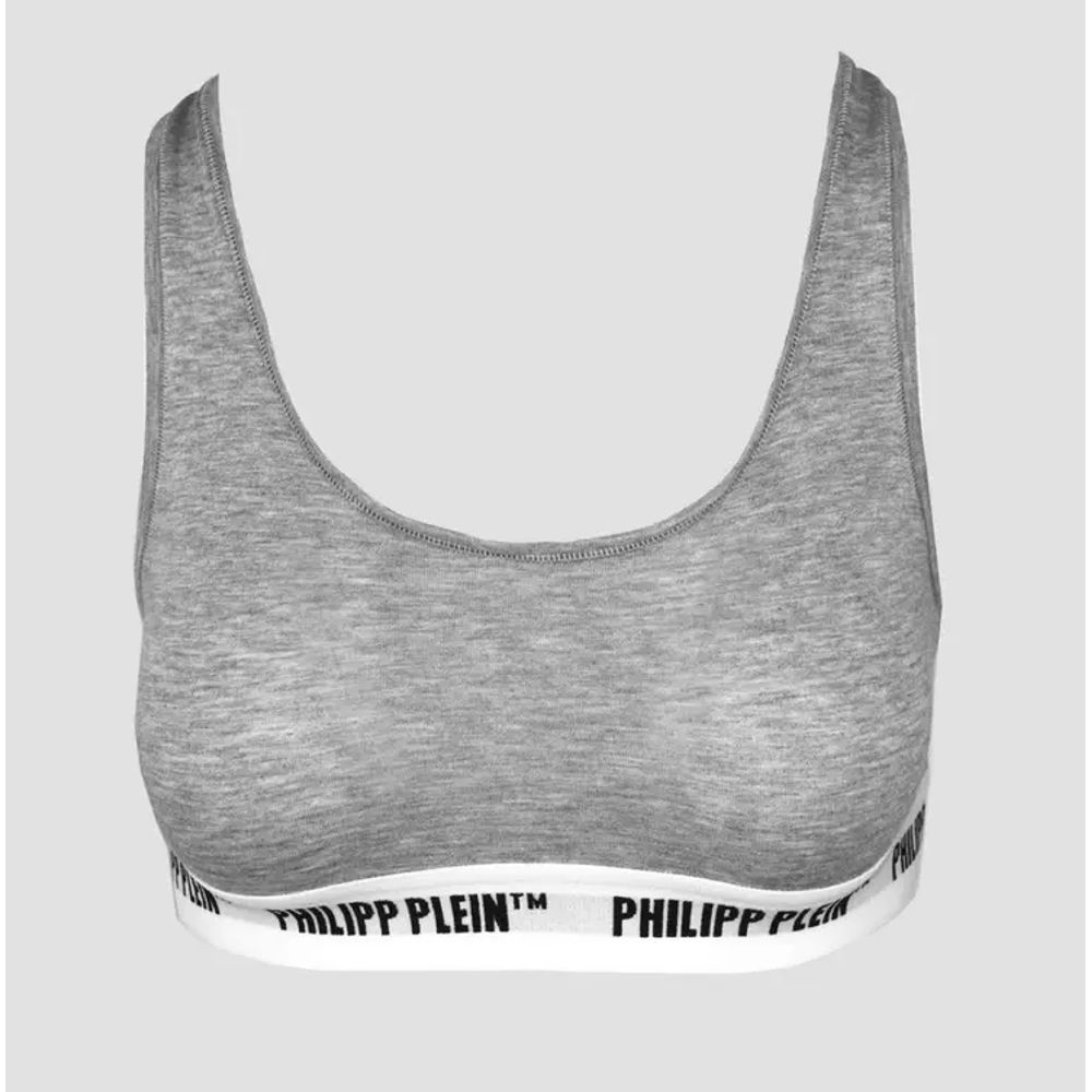 Philipp Plein Women's Stretch Cotton Tank Top - Gray