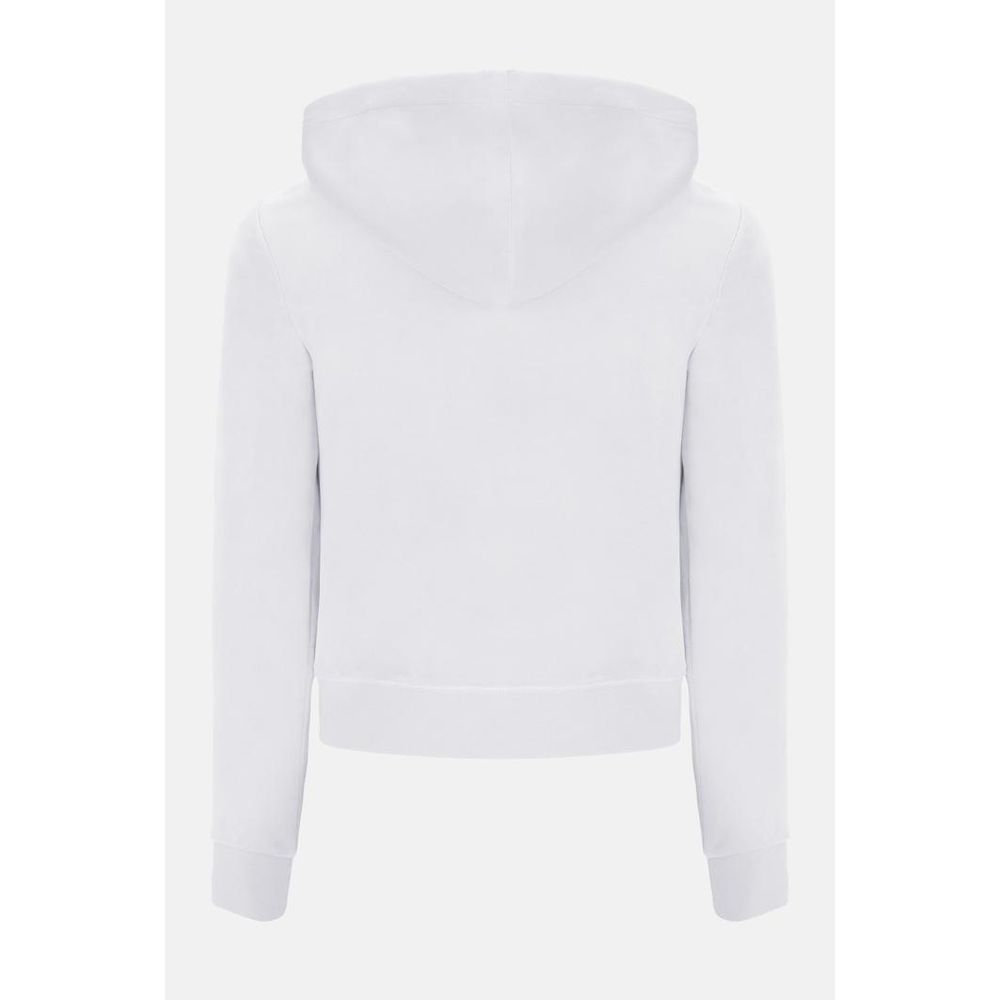 Juicy Couture Crisp Women's Plush Polyester Velour Sweatshirt - White