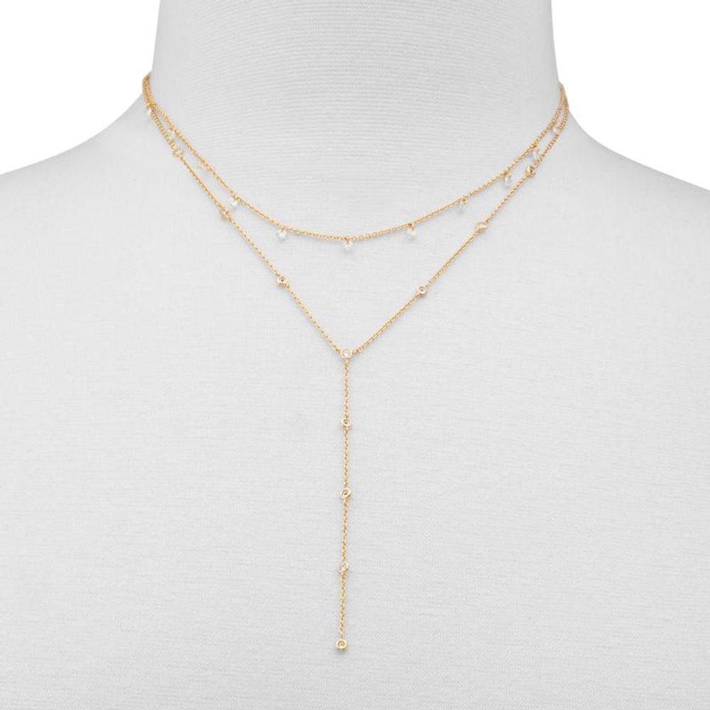 ALDO Women's Gold Stainless Steel & Cubic Zirconia Necklace - Gold