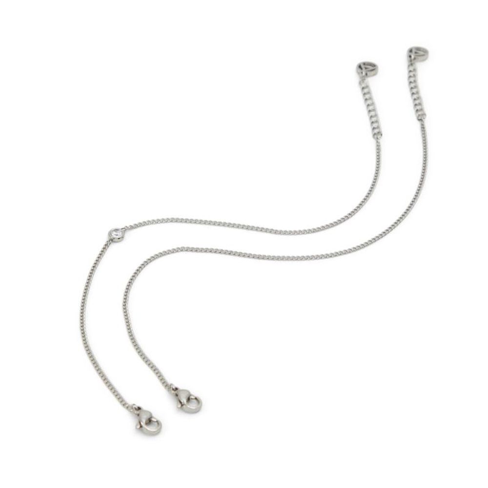 ALDO Women's Silver Stainless Steel & Cubic Zirconia Bracelet - Silver