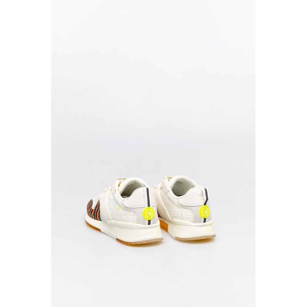 Scotch & Soda Men's Low Top Textile Sneakers - Bicolour Rainbow White