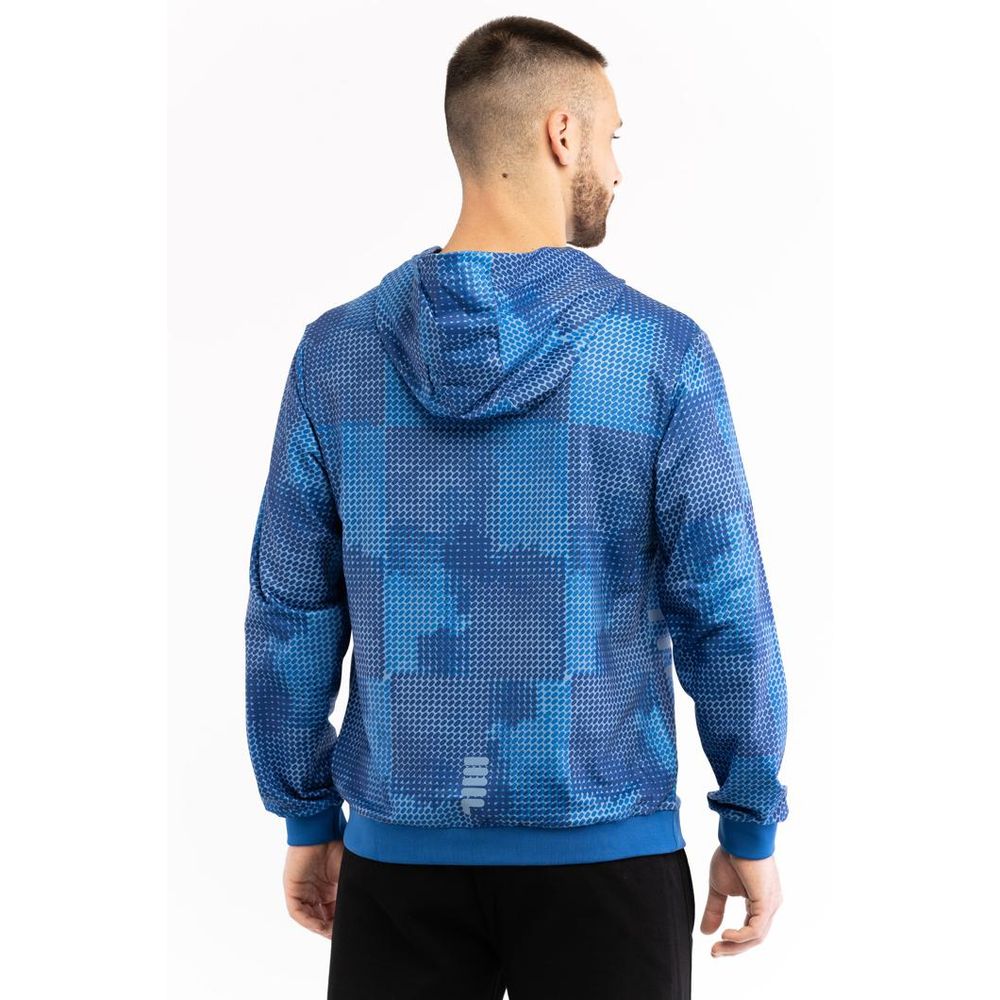 Fila Men's Stretch Polyester Sweatshirt - Blue Camouflage Print