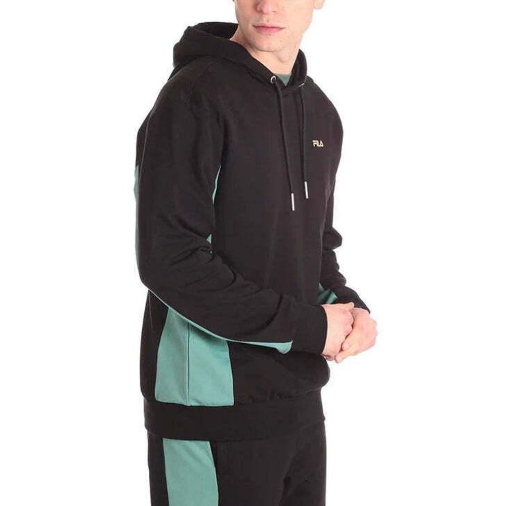 Fila Men's Stretch Cotton Sweatshirt - Black Green