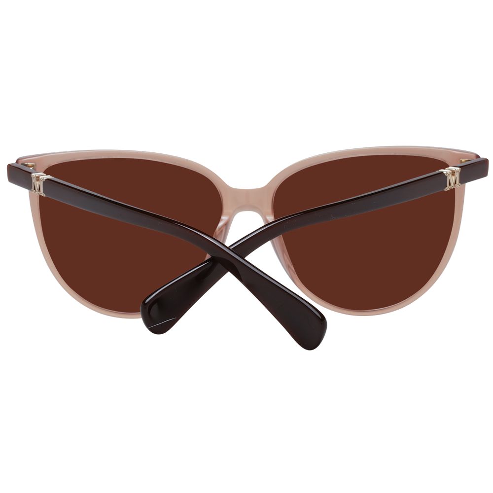 Max Mara Butterfly Non-Polarized Dark-Tint Plastic Sunglasses - Beige