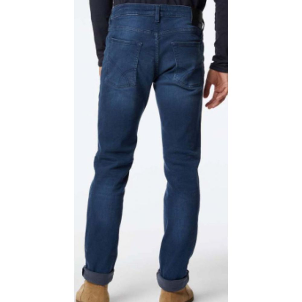 Gas Men's Slim Stretch Denim Cotton Jeans - Dark Blue