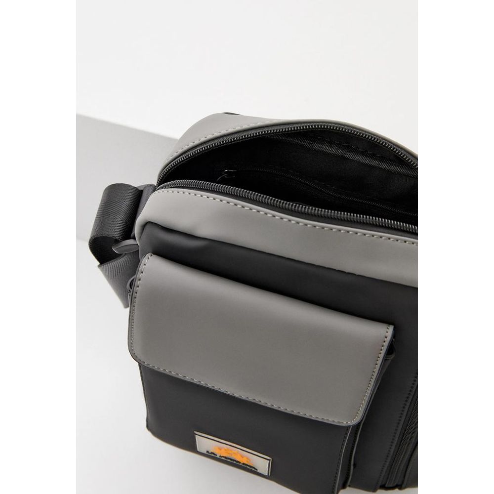 La Martina City Polyamide & Polyurethane Medium Crossbody Evening Messenger Bag - Black