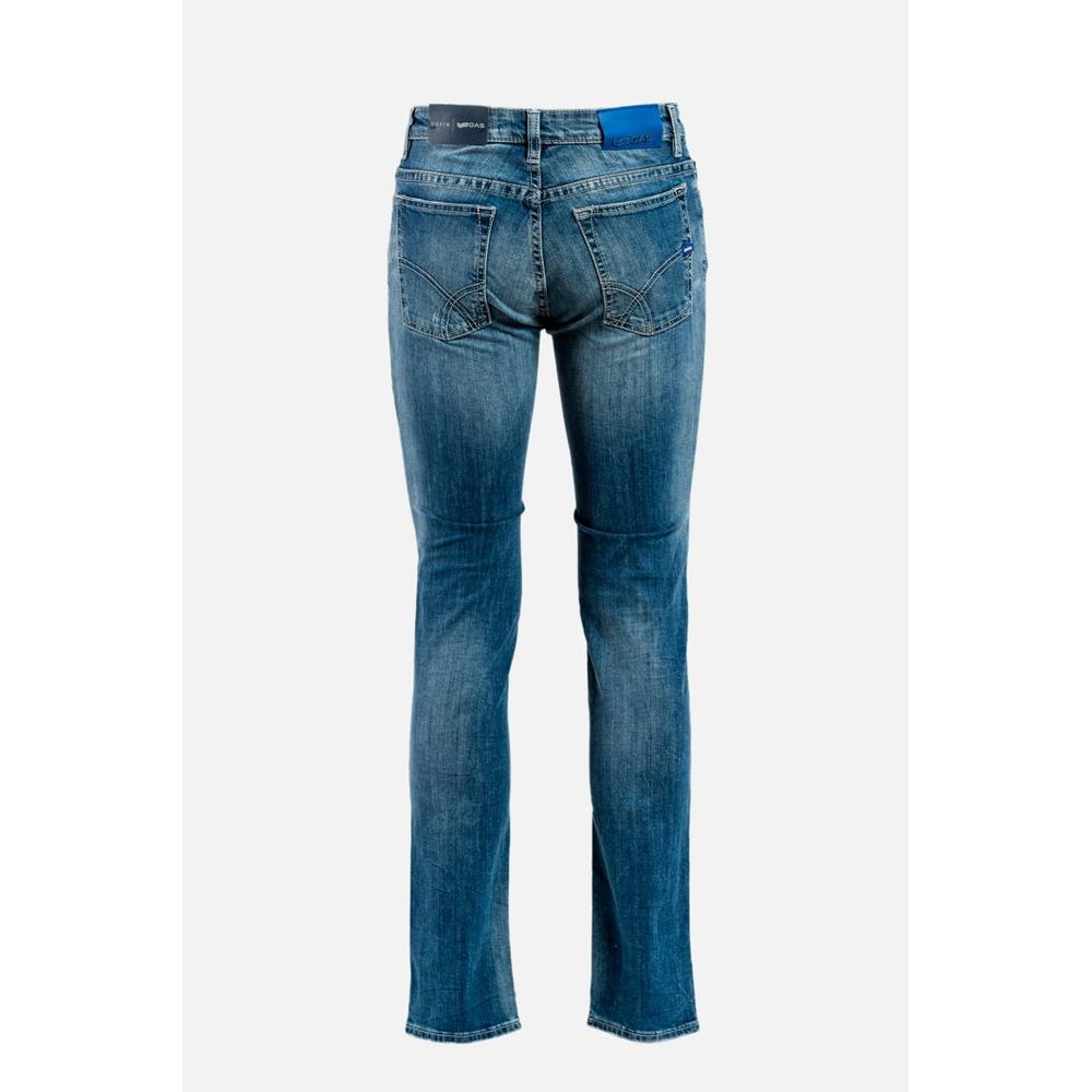 Gas Blue Cotton Jeans Denim