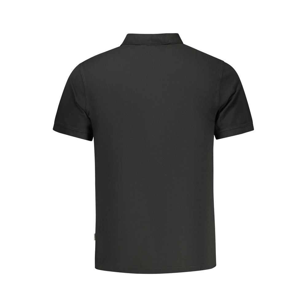 Polo Shirt by Pepe Jeans for men in cotton black presents a distinguished silhouette, showcasing a sophisticated and distinguished for a truly distinguished finish.