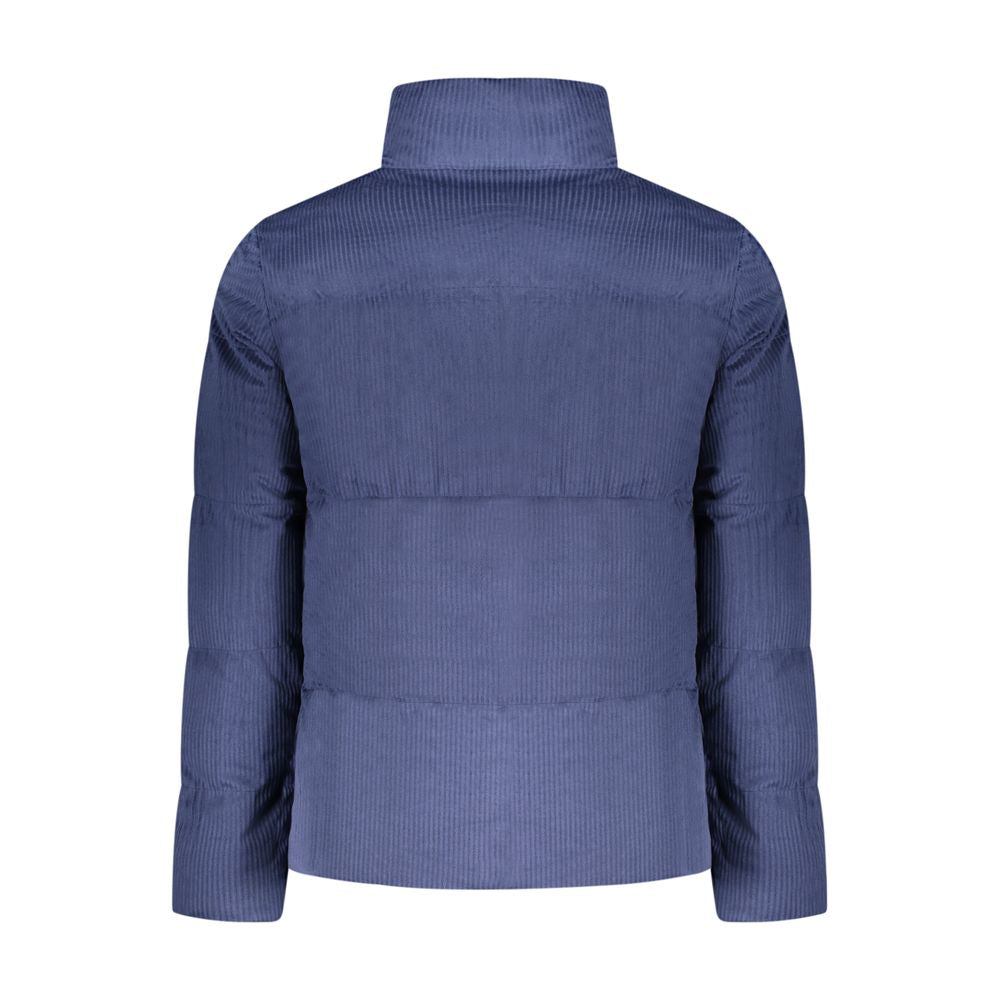 Overcoat by Rifle for men in polyester blue features a cosy chic silhouette, artfully detailed with a sophisticated and premium pockets for a cosy chic finish.