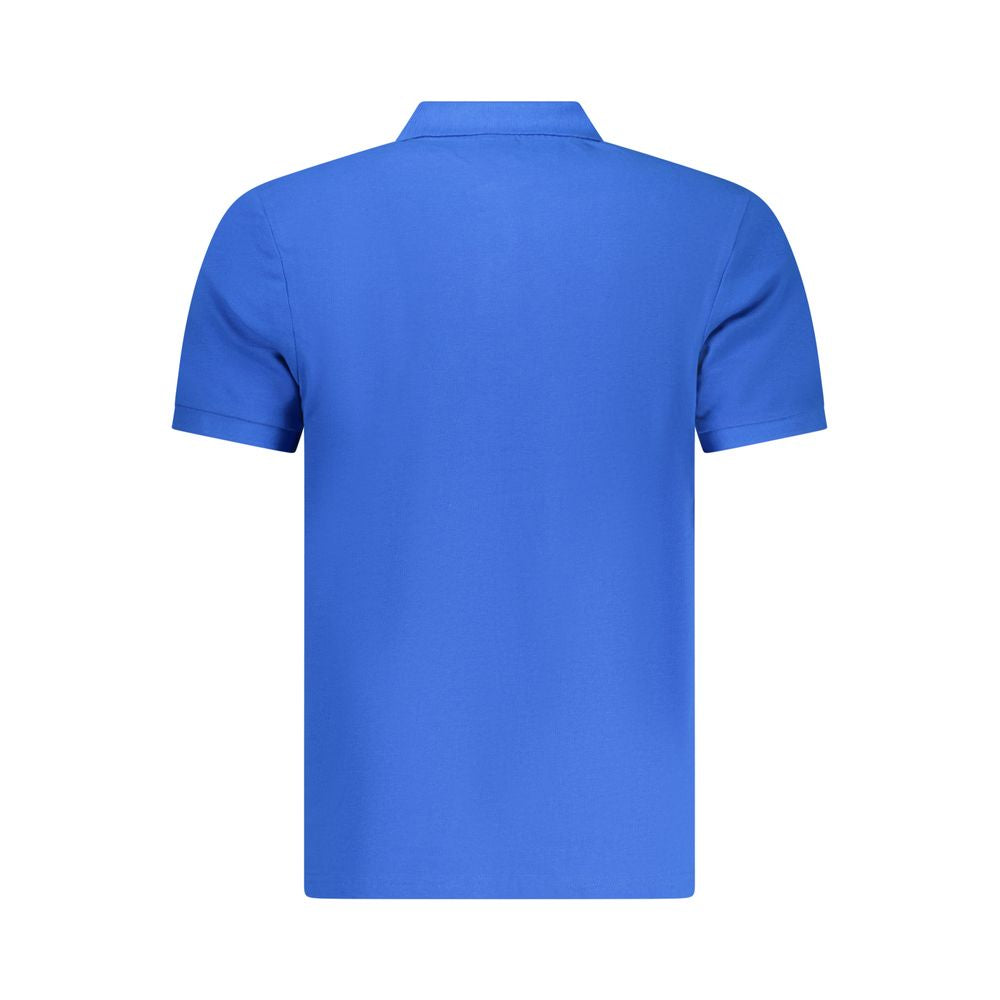 Polo Shirt by North Sails for men in cotton blue & signature showcases a sharp silhouette, detailed with a refined and sharp for a sophisticated finish.