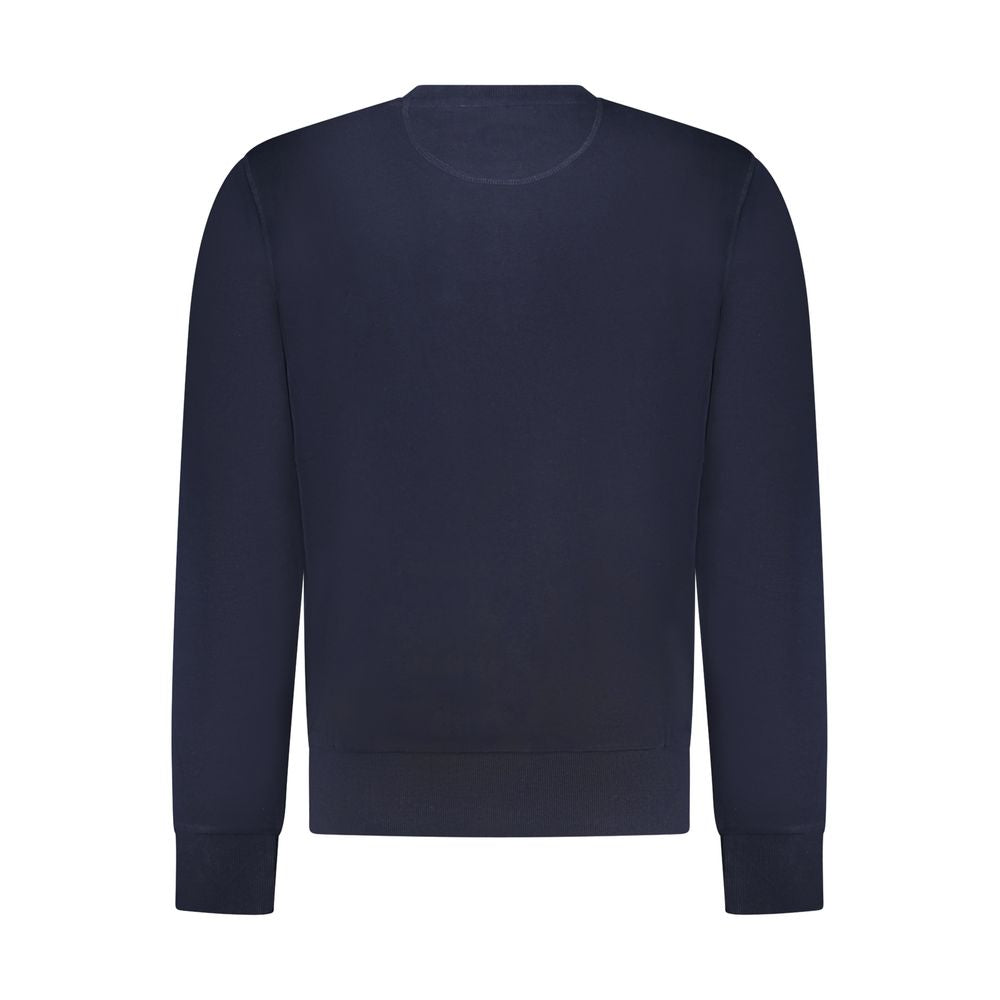 Sweatshirt by North Sails for men in cotton blue showcases a slouchy chic silhouette, artfully detailed with a slouchy chic and for a slouchy chic finish.
