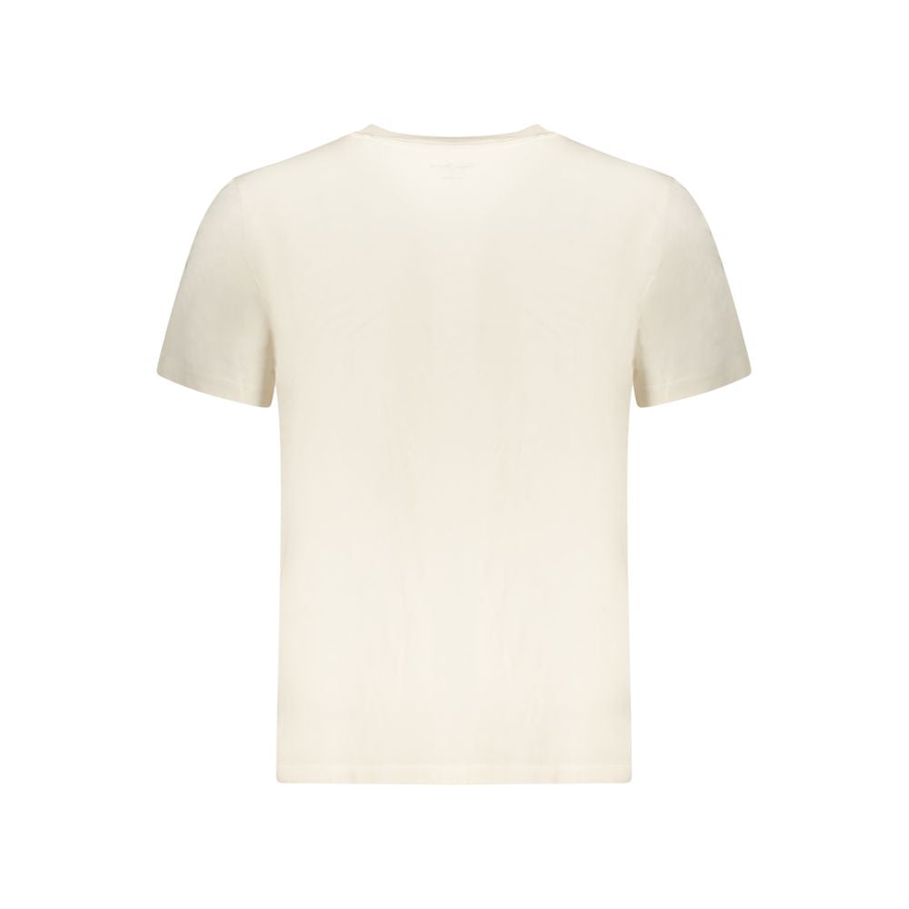 T-Shirt by Pepe Jeans for men in cotton beige & print features a plush silhouette, showcasing a sophisticated and for a truly plush finish.