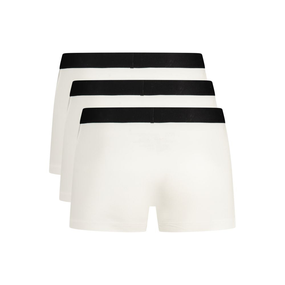 Underwear Boxer Shorts by Hugo Boss for men in stretch cotton white features an ethereal silhouette, showcasing the premium craftsmanship and ethereal style of the signature Crisp Men's Stretch Cotton Underwear Boxer Shorts collection.