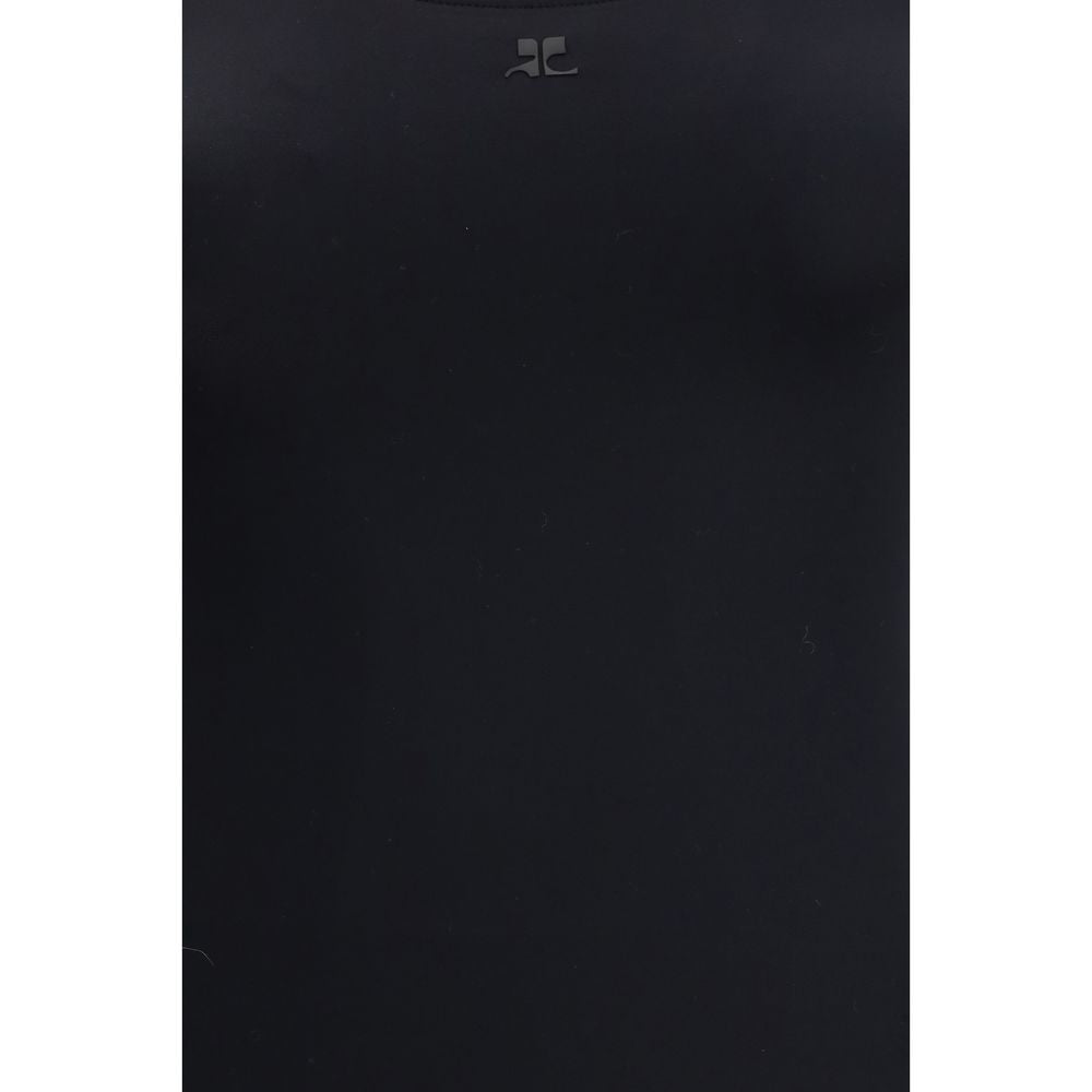One-Piece Swimsuit by Courrèges for women in stretch polyamide black features a ethereal silhouette, artfully capturing the essence of Women's Stretch Polyamide One-Piece Swimsuit with its ethereal design and refined cut.