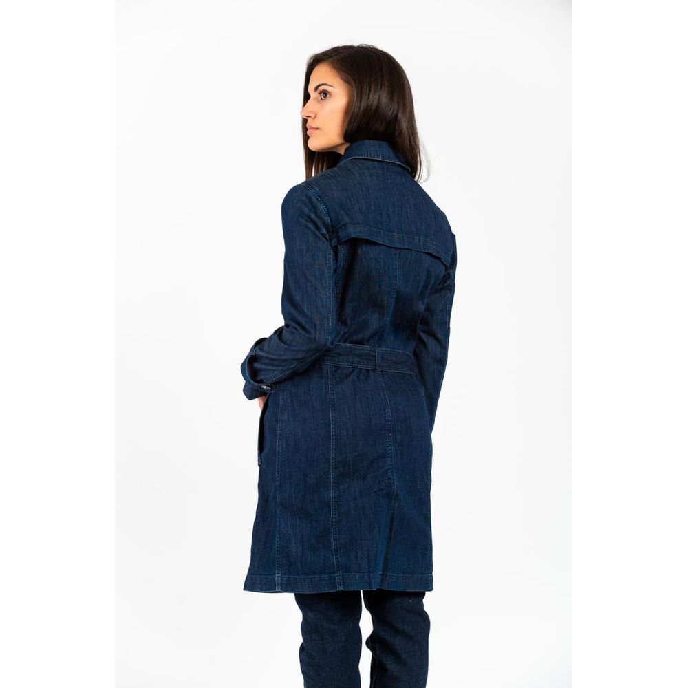 Gas 9 To 5 Women's Stretch Denim Cotton Trucker Jacket - Blue