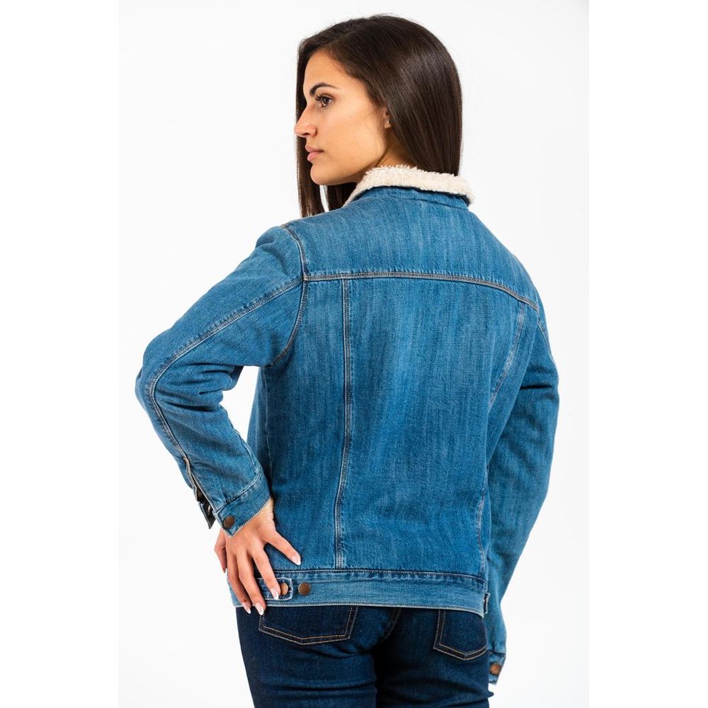 Gas Women's Denim Cotton Trucker Jacket - Blue