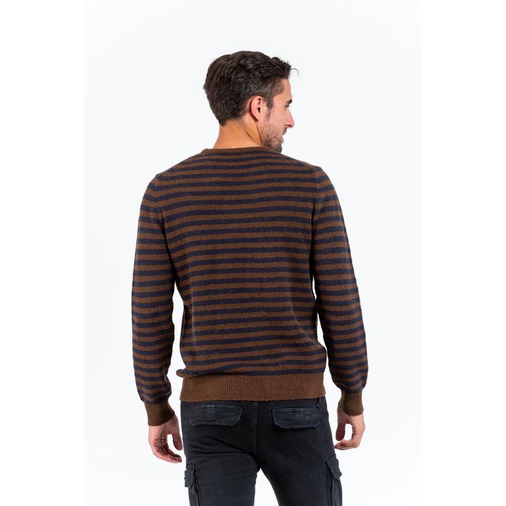 Gas Men's Polyamide Polyester Acrylic & Marabou Wool Sweatshirt - Cherry Red