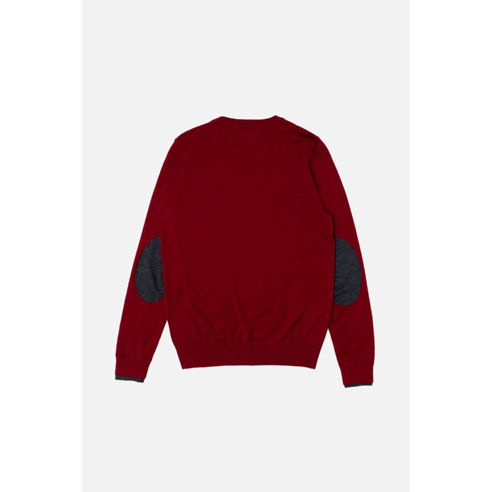 Gas Men's Cashmere Cotton & Polyester Sweatshirt - Red