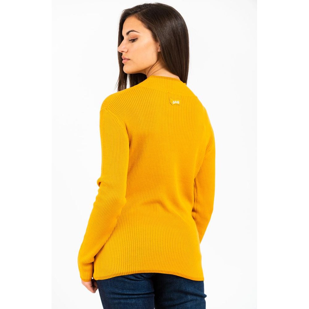 Gas Women's Wool & Viscose Sweatshirt - Yellow