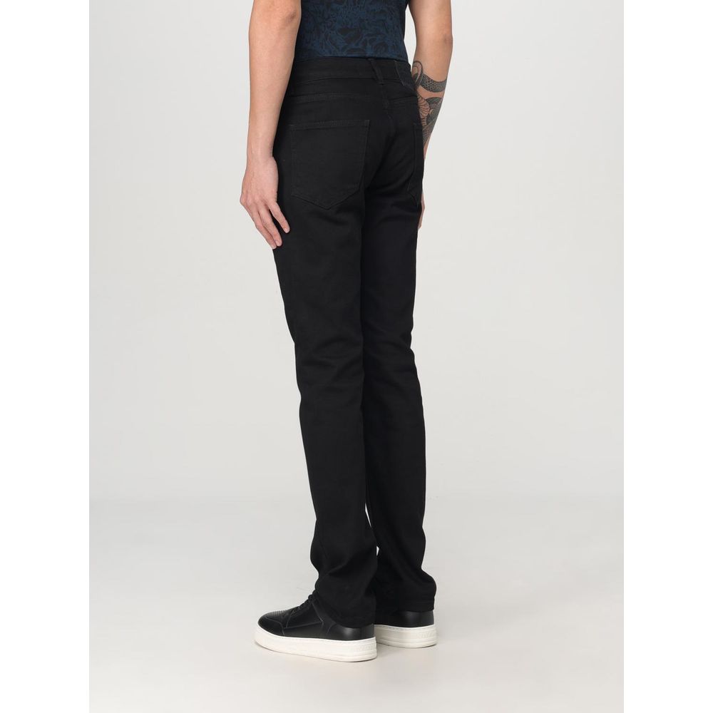 Just Cavalli Men's Straight Leg Denim Cotton Jeans - Black