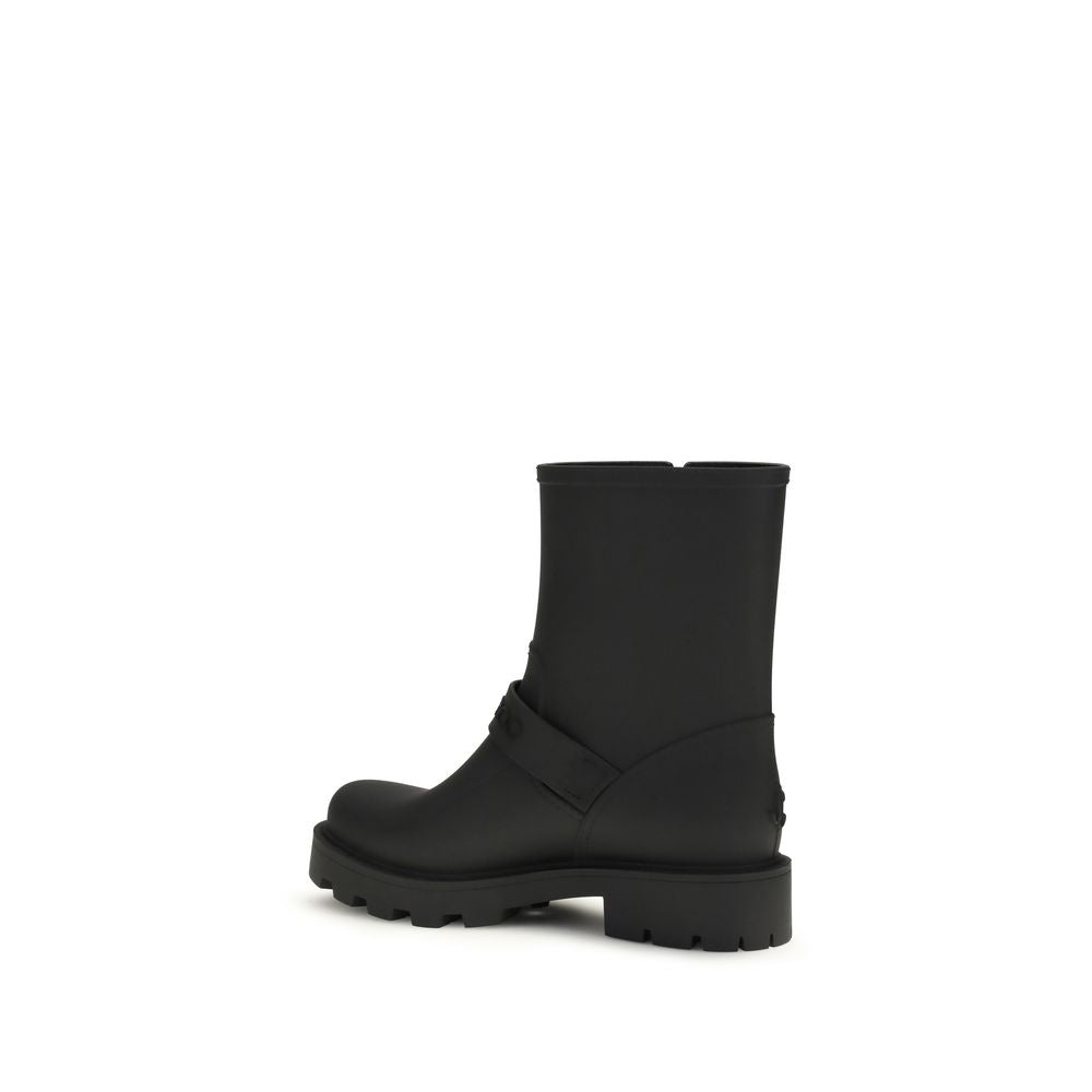 Jimmy Choo Women's TU & Polyurethane Rain Boots - Black