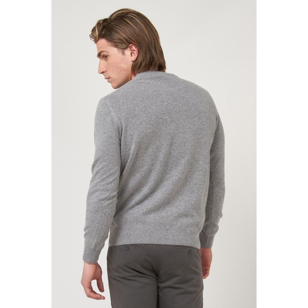 Gas Men's Polyamide Silk & Wool Sweatshirt - Gray
