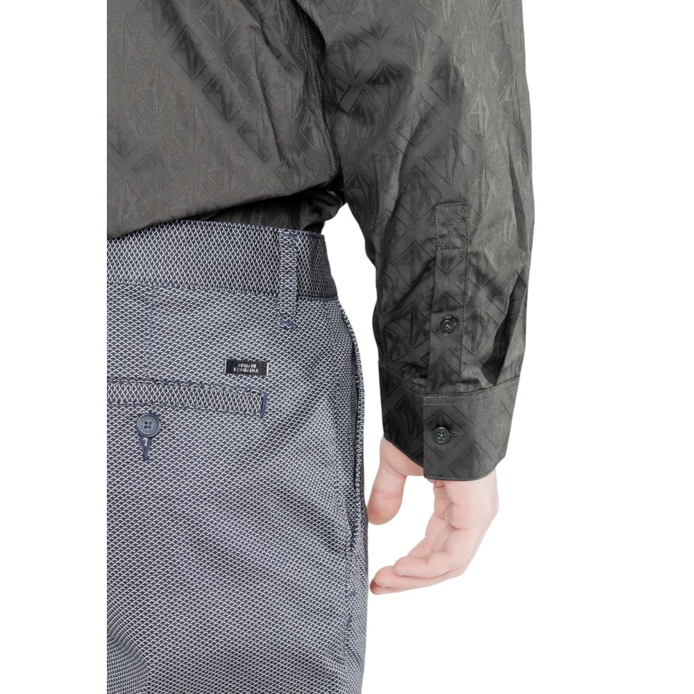 Armani Exchange Men's Skinny Slim Stretch Cotton Trousers - Blue