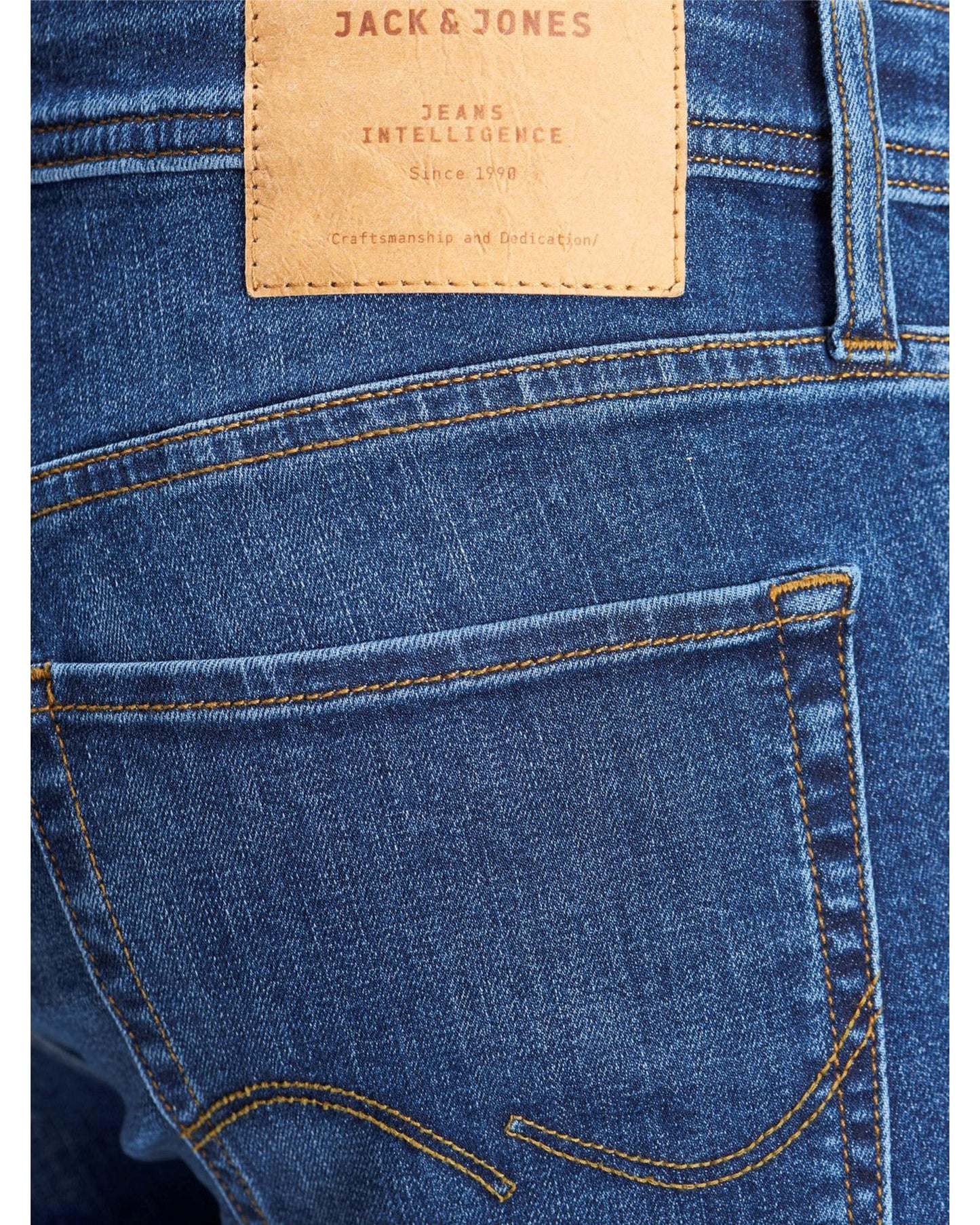 Jack & Jones Blue Cotton Slim Fit Jeans