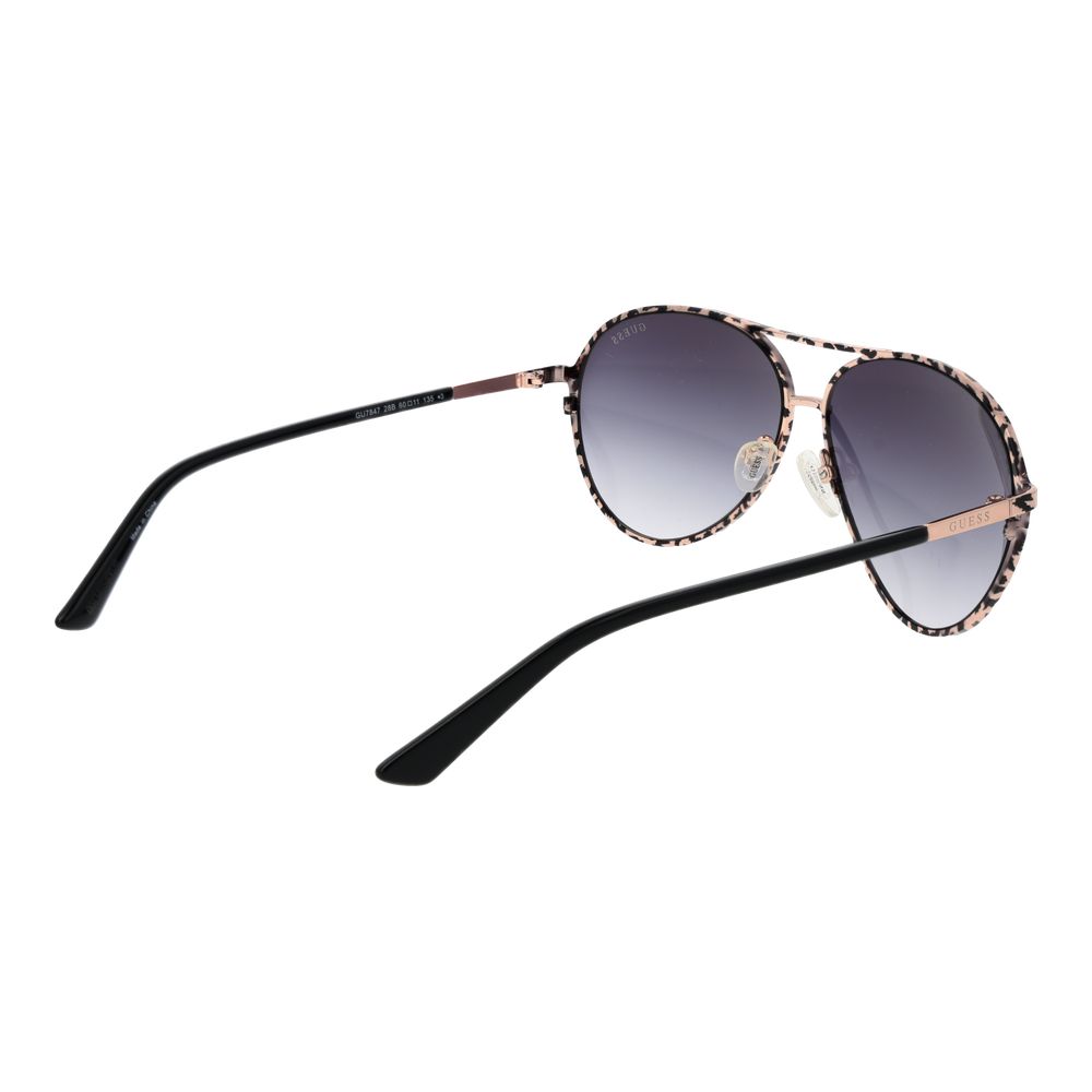 Guess Aviator Gradient Dark-Tint Metal Sunglasses - Black