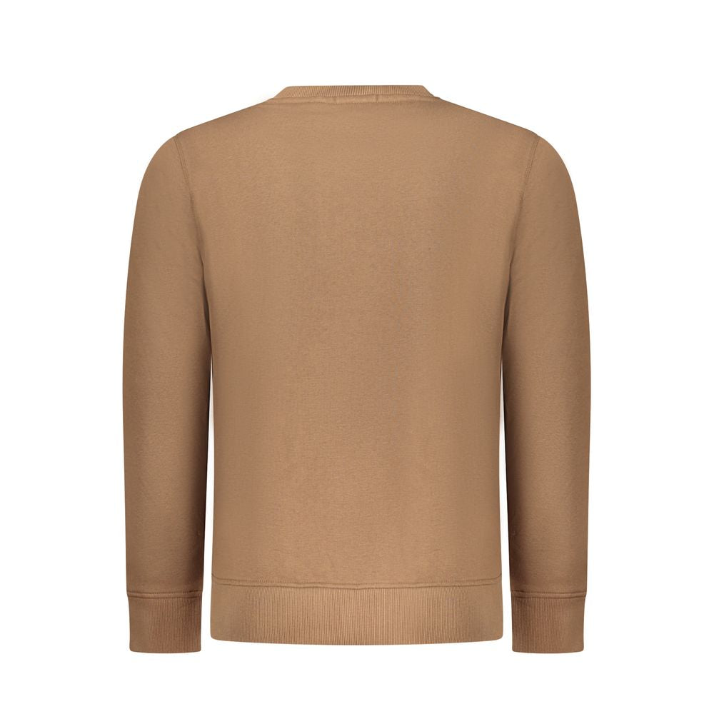 Sweatshirt by Rifle for men in cotton polyester brown & print features an enviable silhouette, showcasing a premium and refined crew neckline for a truly enviable finish.
