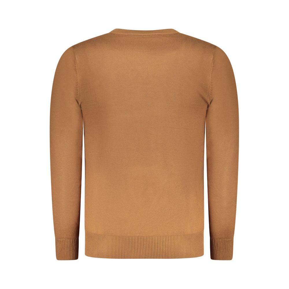 Sweatshirt by Rifle for men in nylon & viscose brown features an exquisite silhouette, showcasing and crew neckline details for a exquisite look.