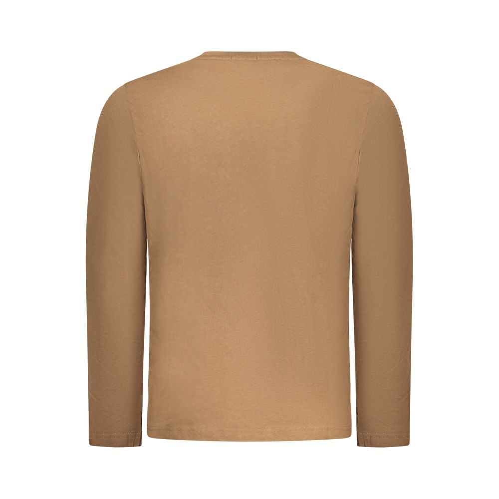 T-Shirt by Coveri Moving for men in cotton brown features an on trend silhouette, perfectly showcasing a on trend and for an elevated aesthetic.