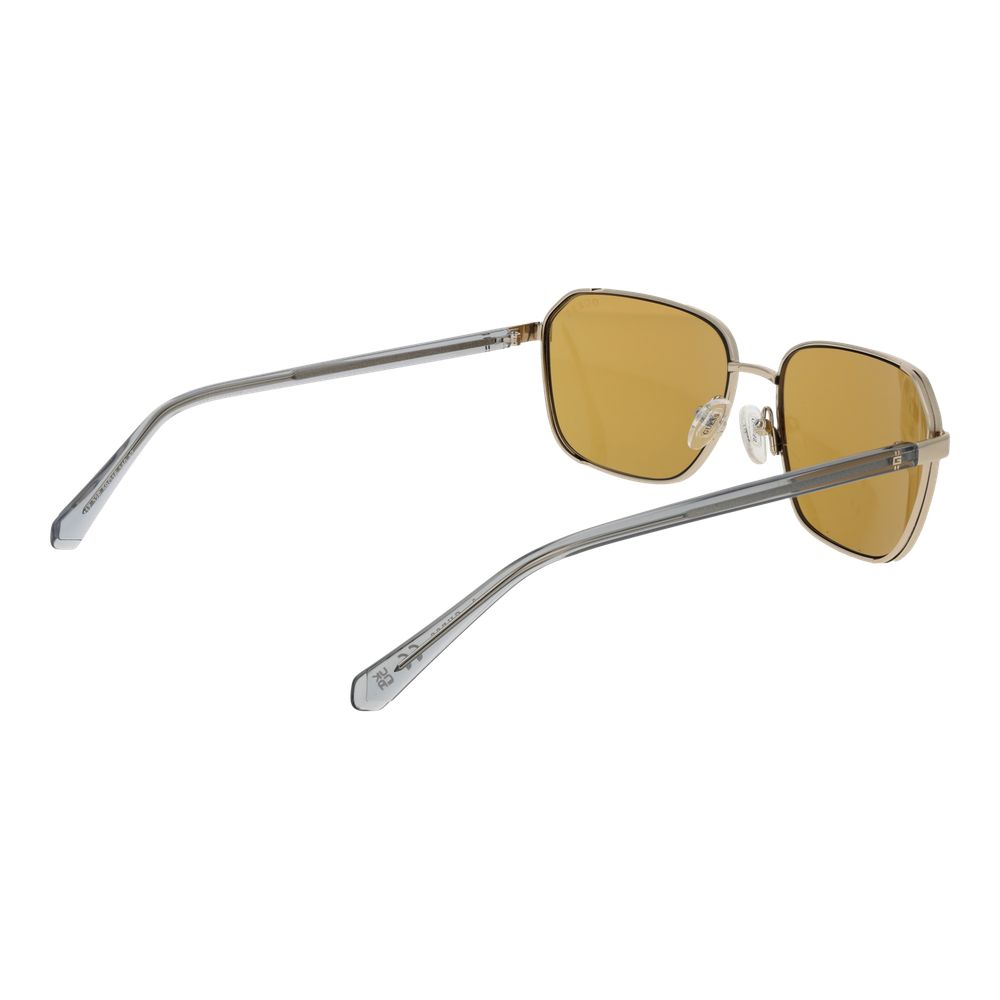 Guess Rectangle Non-Polarized Medium-Tint Metal Sunglasses - Gold