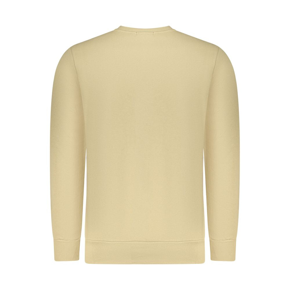 Sweatshirt by Rifle for men in cotton polyester beige & print showcases a slouchy chic silhouette, artfully detailed with a slouchy chic and for a slouchy chic finish.