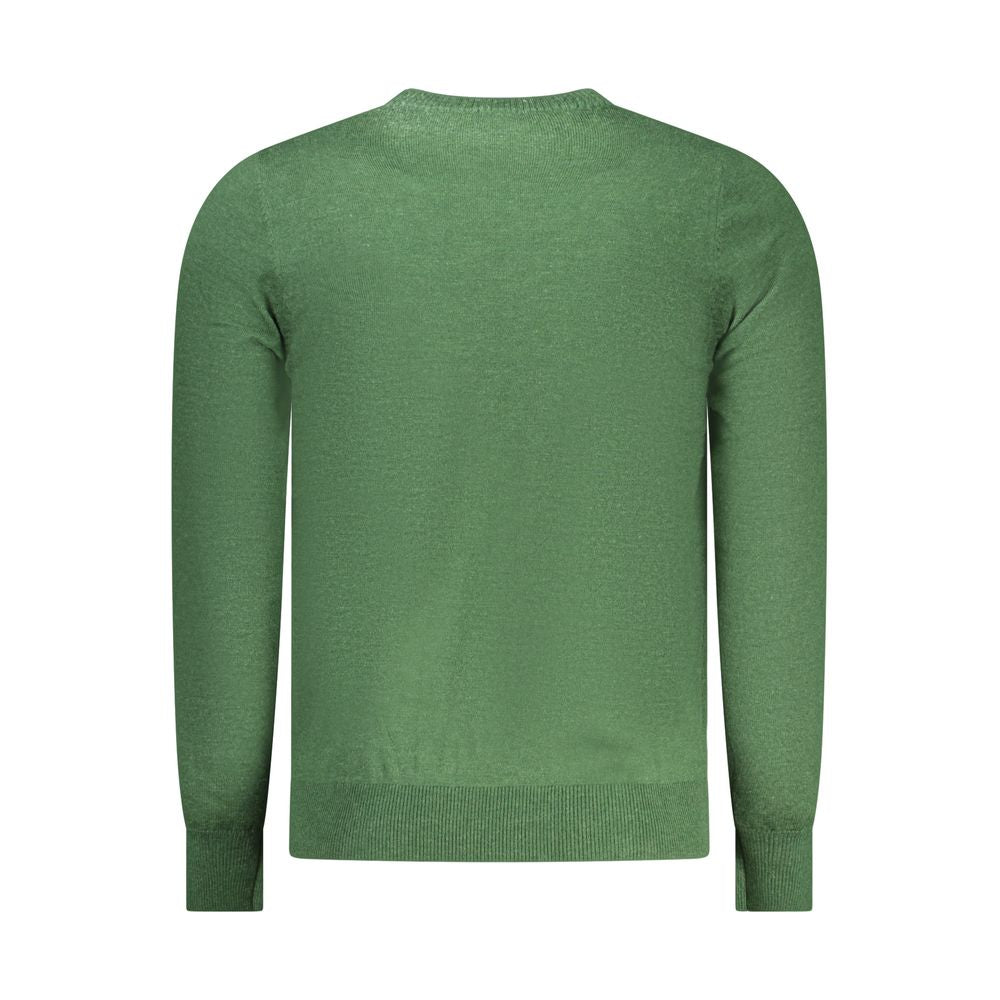 Sweatshirt by Rifle for men in lana wool nylon & polyester green showcases a slouchy chic silhouette, artfully detailed with a slouchy chic and for a slouchy chic finish.