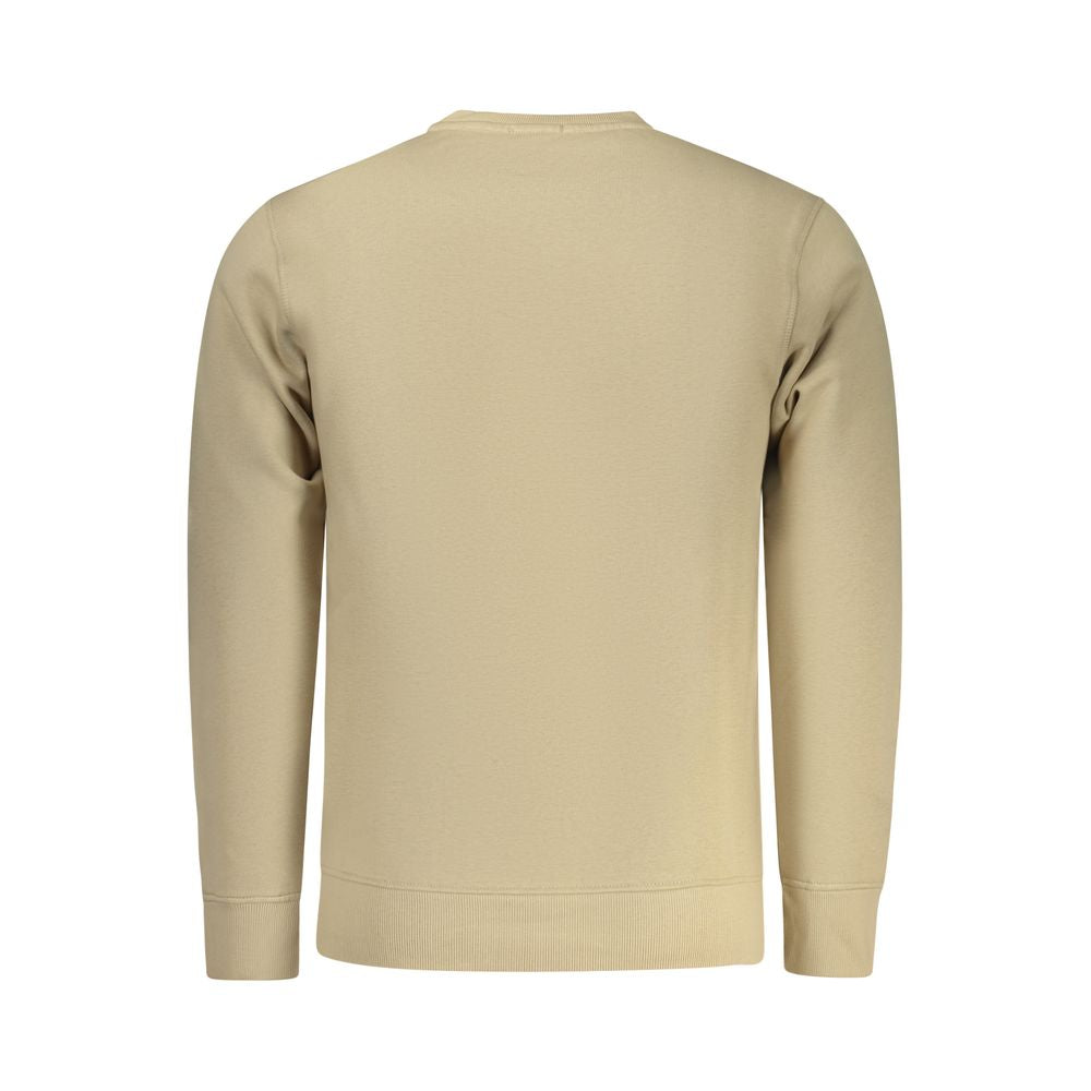 Sweatshirt by Rifle for men in cotton polyester beige features an enviable silhouette, showcasing a premium and refined crew neckline for a truly enviable finish.