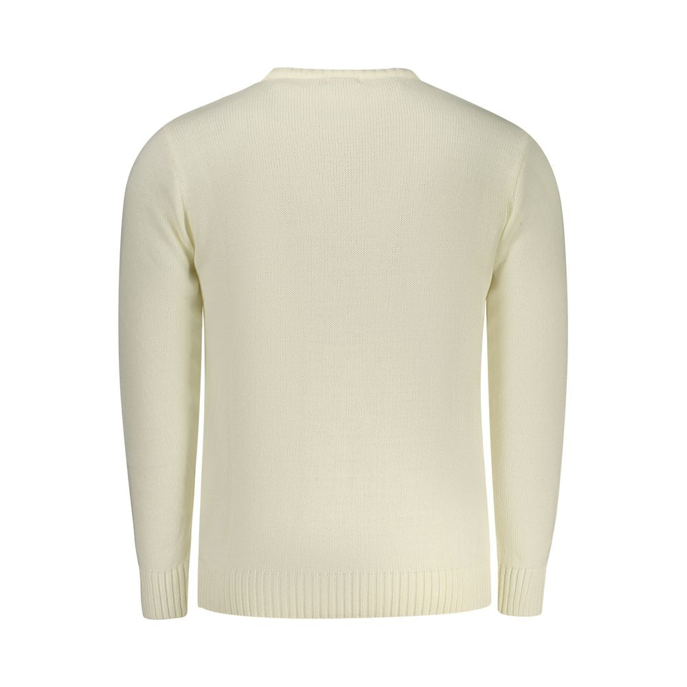 Sweatshirt by Rifle for men in lana wool blend white features an exquisite silhouette, showcasing and details for a exquisite look.