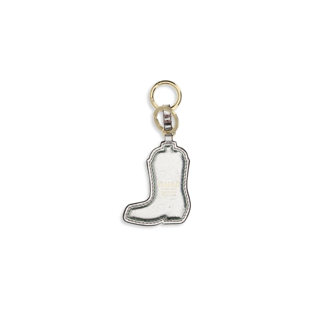 Ganni Polyamide Polyethylene & Polyurethane Keychain - Silver
