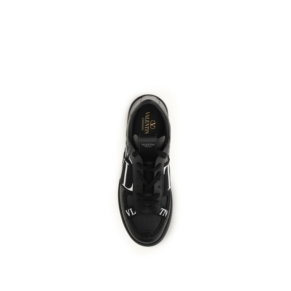 Valentino Garavani Men's Low Top Bos Taurus Calf Leather Sneakers - Black