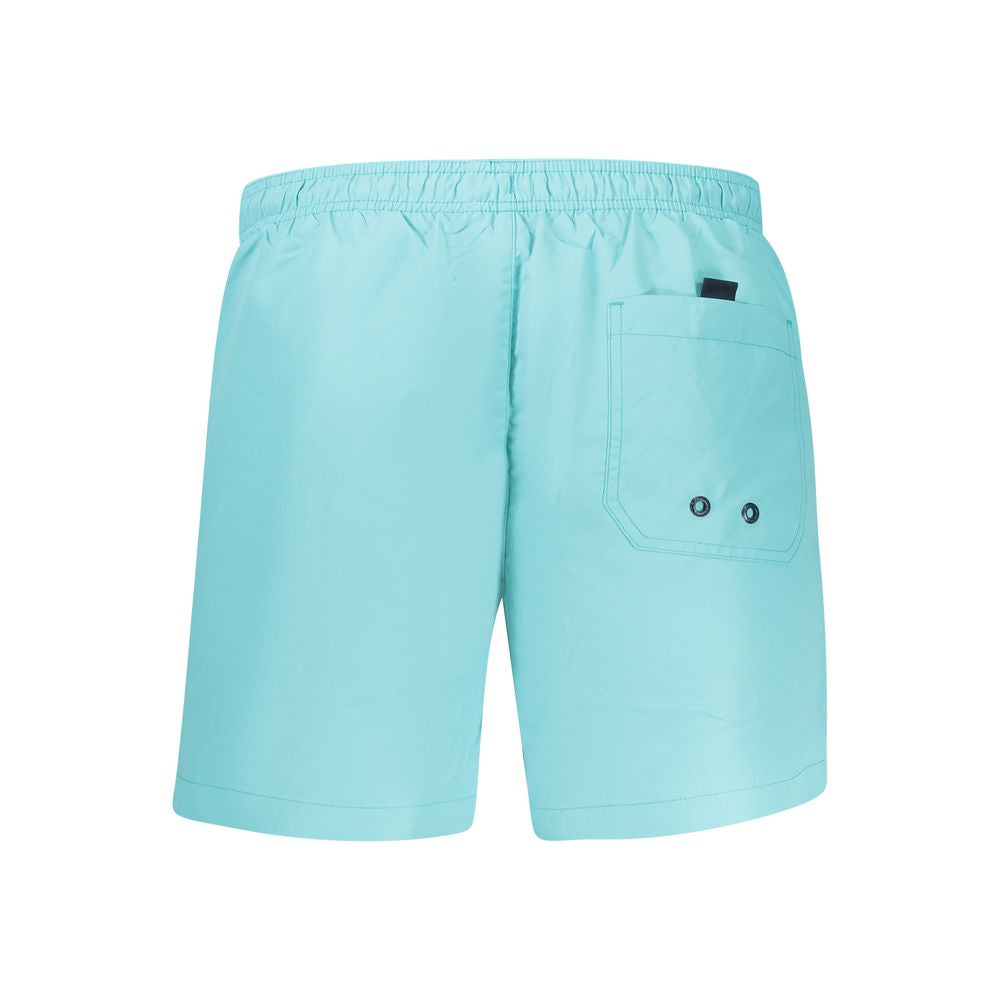 Swim Shorts by North Sails for men in polyester azzurro features an dramatic silhouette that defines the luxurious aesthetic and refined cut of the Men's Polyester Swim Shorts.