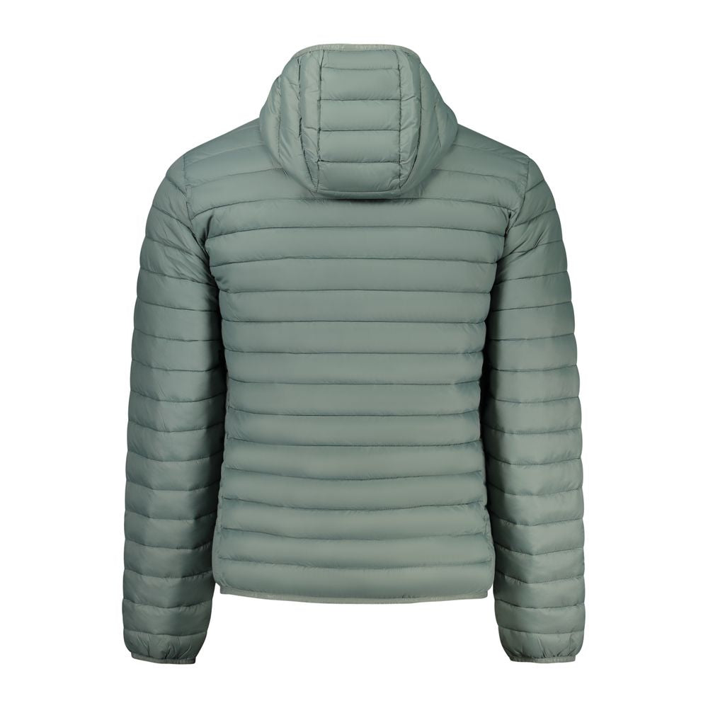 Hooded Windbreaker Jacket by North Sails for men in polyamide & polyester green features an perennial silhouette with a refined hooded neckline and perennial lightweight, pockets, hooded & windproof for a sophisticated weather-resistant look.