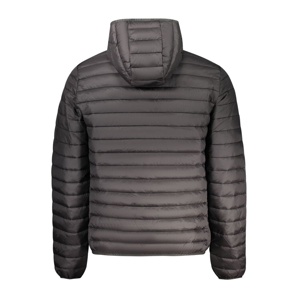 Hooded Windbreaker Jacket by North Sails for men in polyamide & polyester black presents a resilient silhouette, artfully detailed with a sophisticated hooded neckline and functional lightweight, pockets, hooded & windproof for a resilient finish.