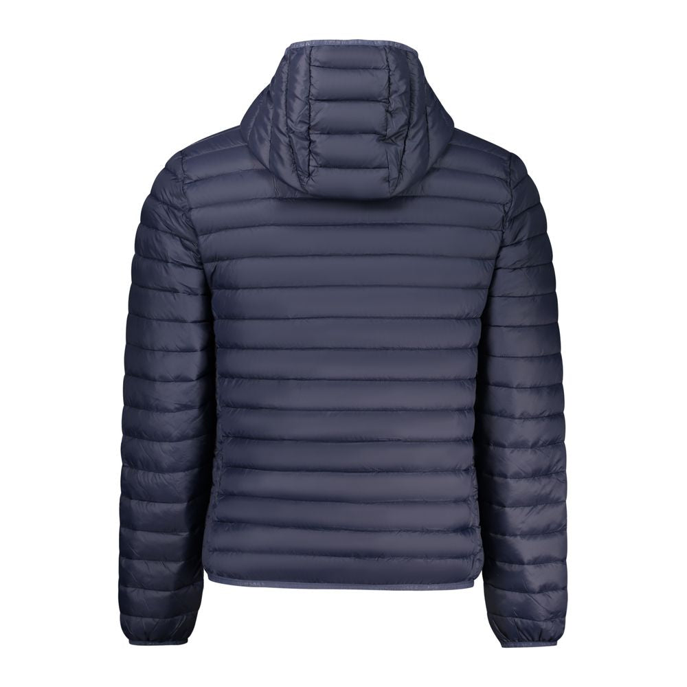 Hooded Windbreaker Jacket by North Sails for men in polyamide & polyester blue showcases a modern silhouette, integrating pockets, hooded & windproof and a modern hooded neckline for a sophisticated finish.
